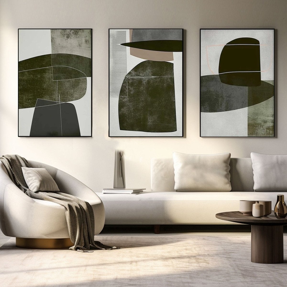Abstract Painting Set of 3 RAB966 - royalbrushart