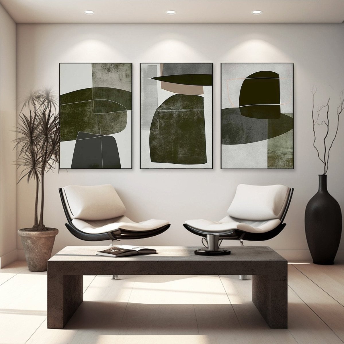Abstract Painting Set of 3 RAB966 - royalbrushart