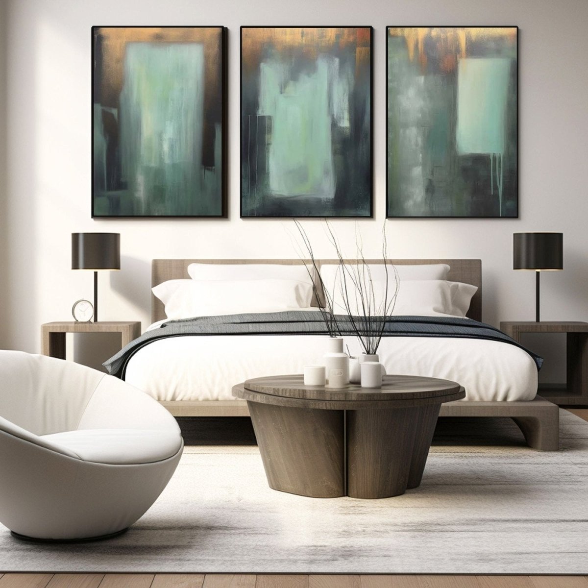 Abstract Painting Set of 3 RAB975 - royalbrushart