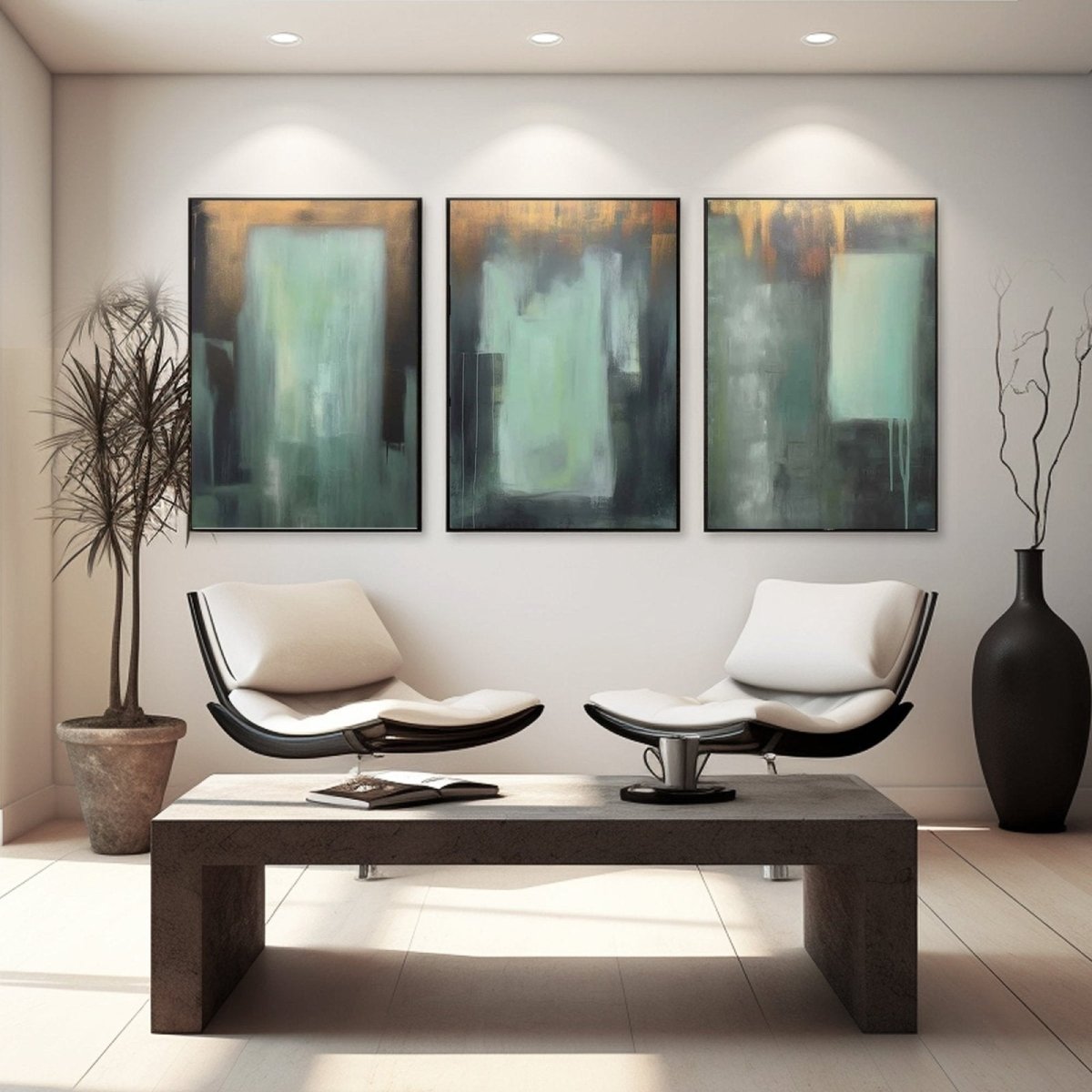 Abstract Painting Set of 3 RAB975 - royalbrushart