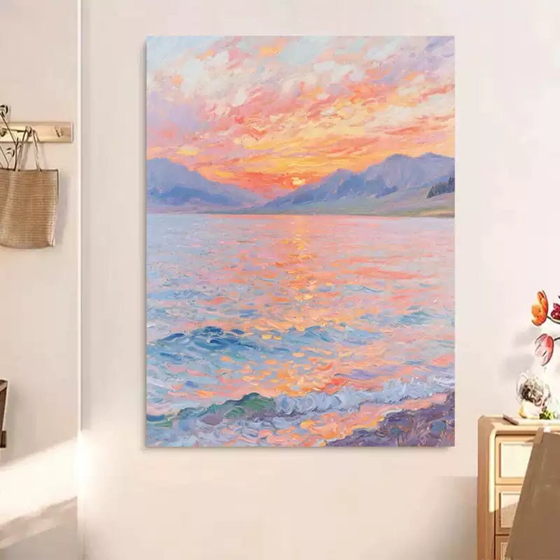 Mountain Oil Painting - royalbrushart