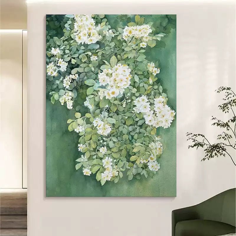 Leaf Abstract Painting - royalbrushart