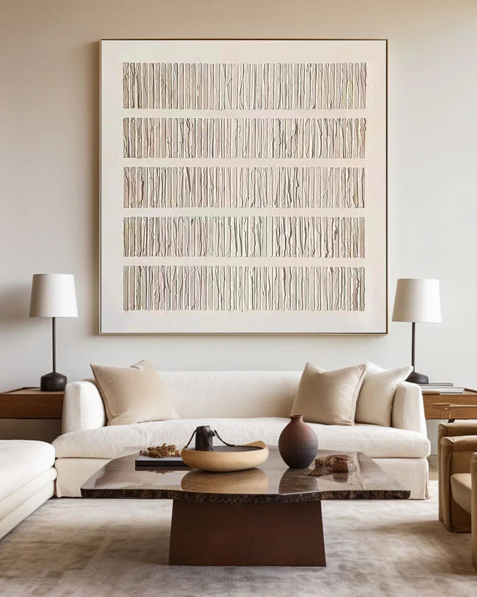 Beige Art Painting - royalbrushart