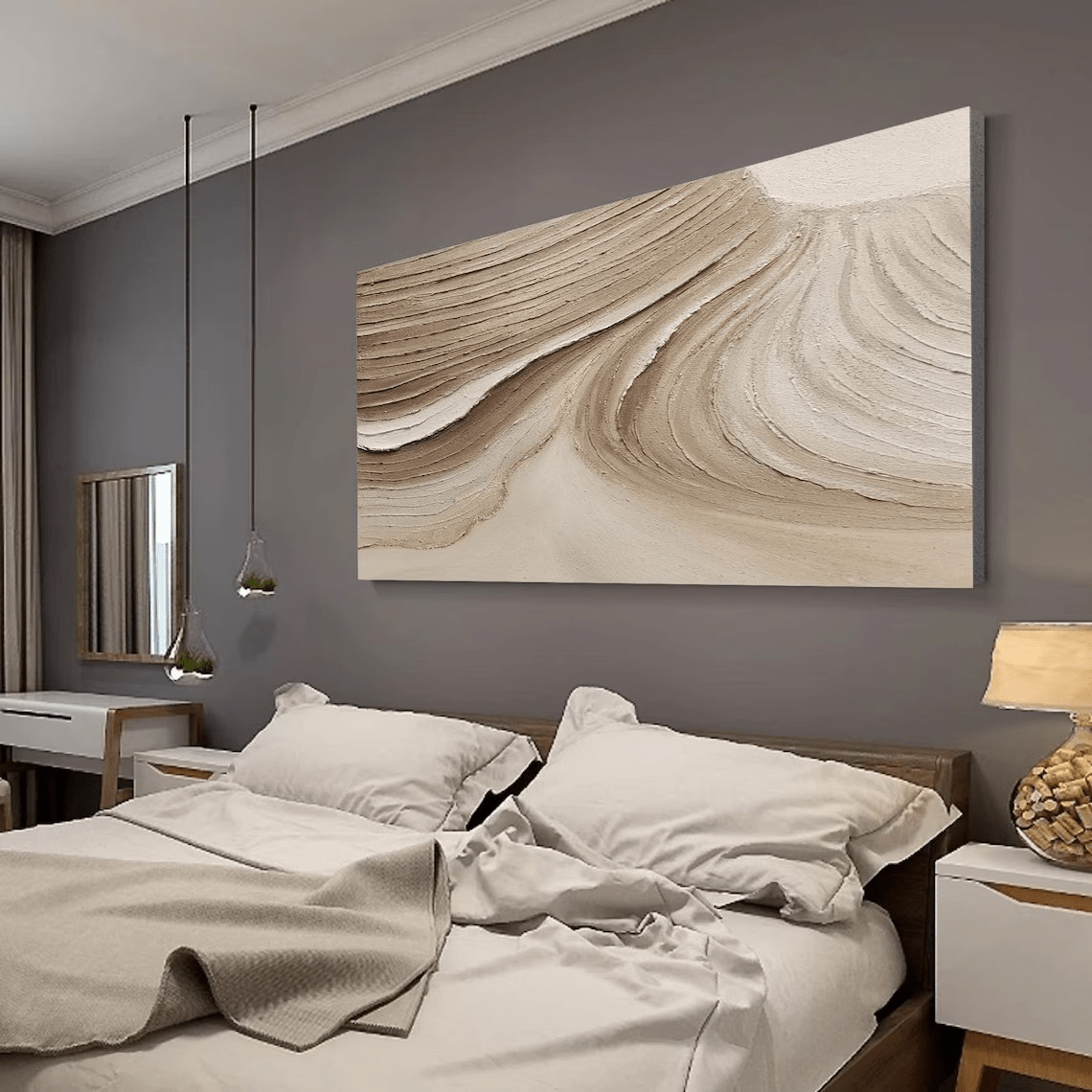 Earthy Tone Textured Wall Art RAB073 - royalbrushart