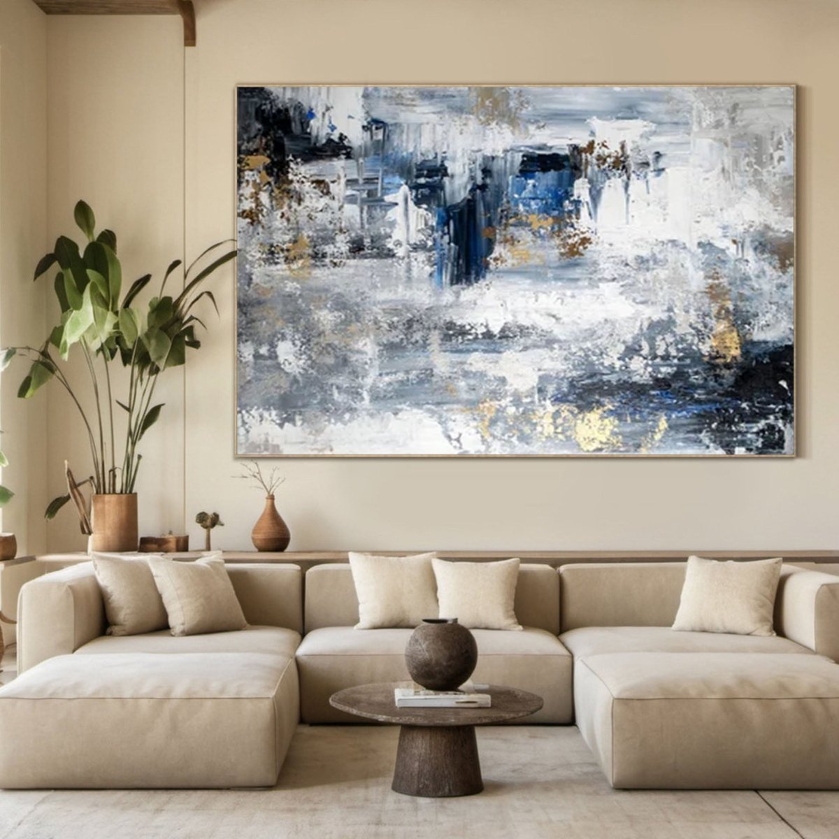 Scandinavian Minimalist Painting RAB085 - royalbrushart