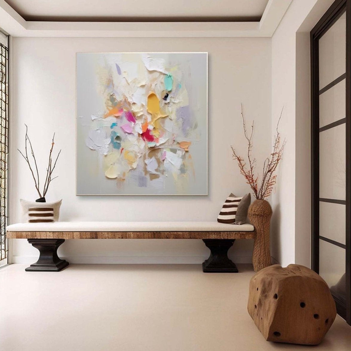 Abstract Colorful Minimalist Wall Art RAB092 - royalbrushart