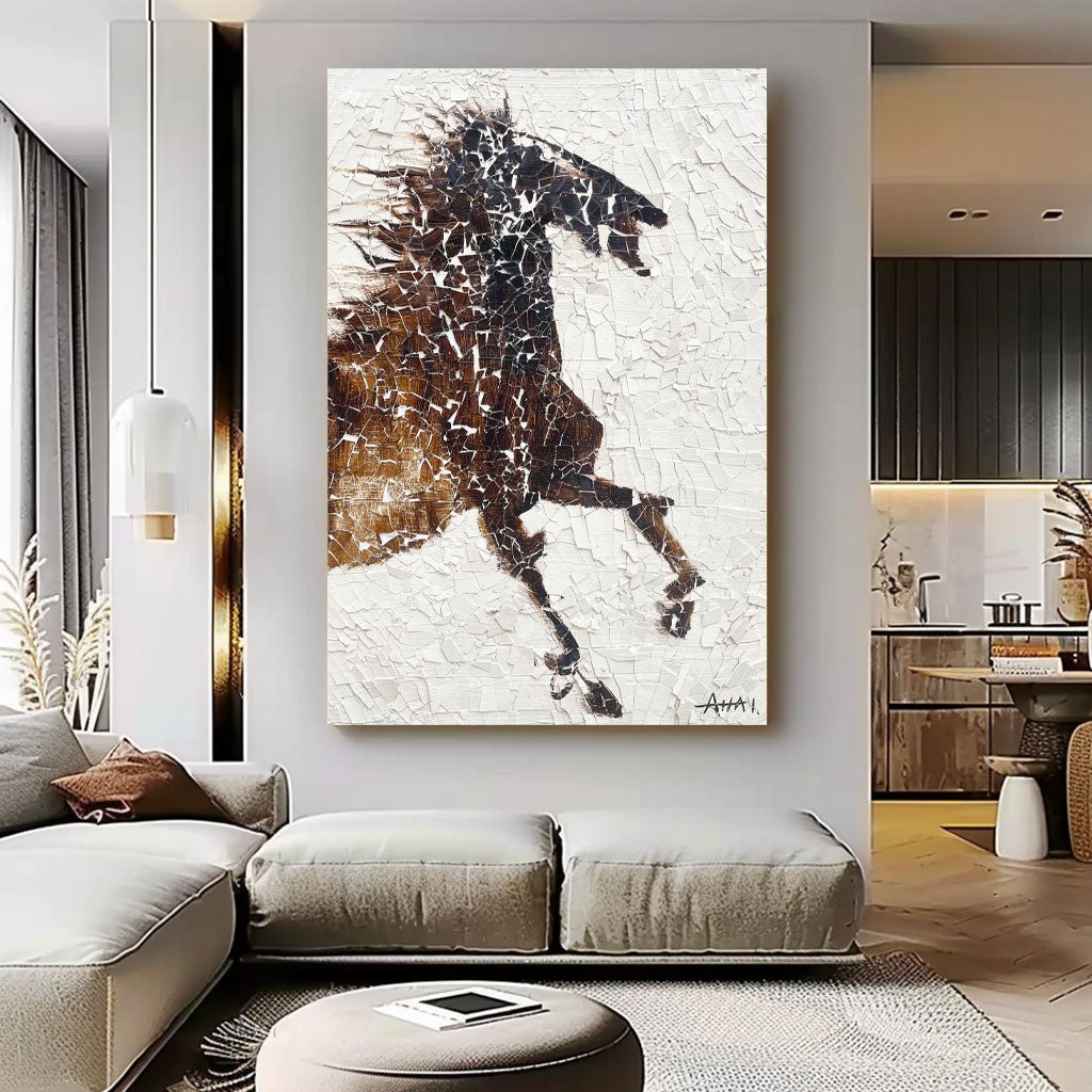 Plaster Art Horse Painting RAB541 - royalbrushart