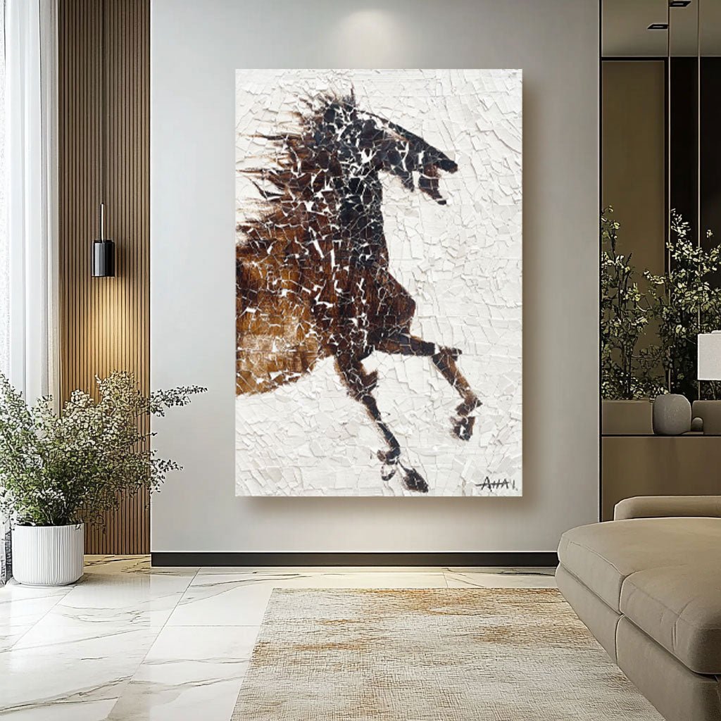 Plaster Art Horse Painting RAB541 - royalbrushart