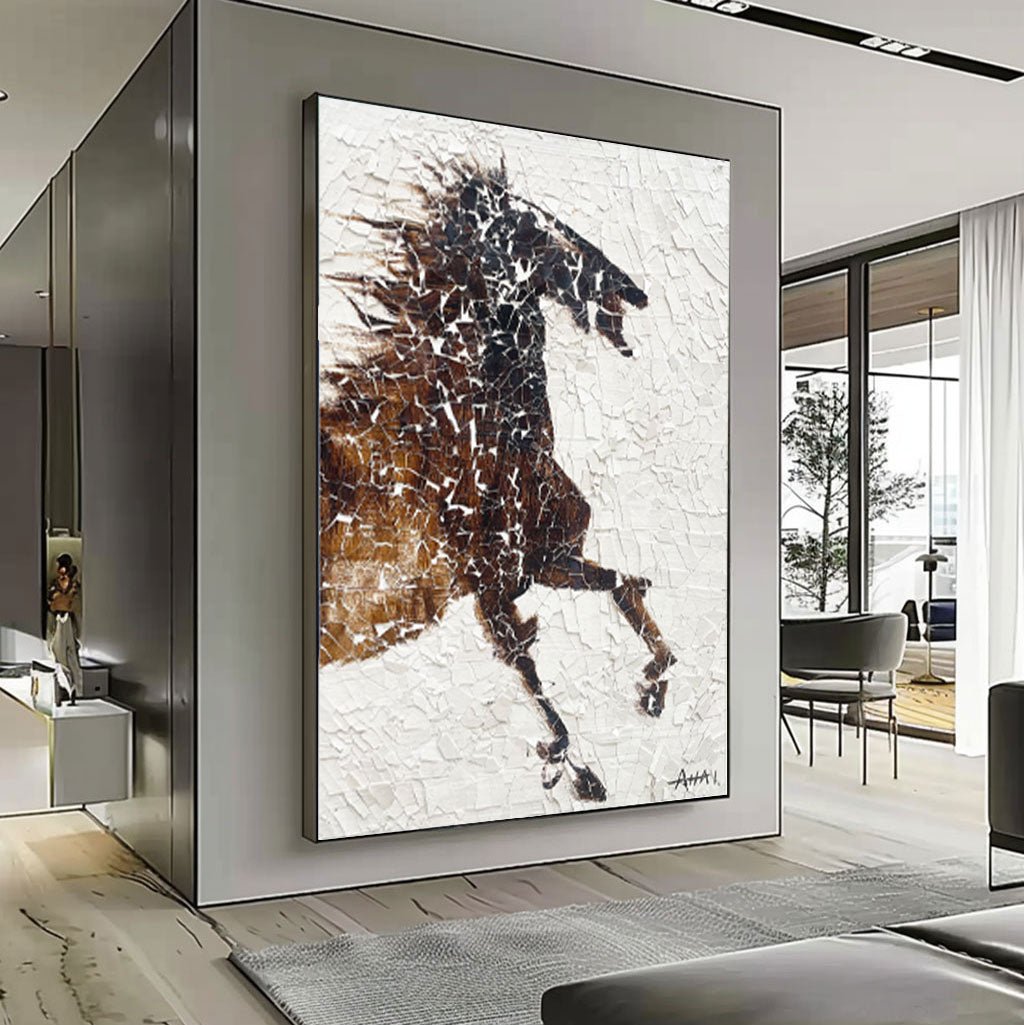 Plaster Art Horse Painting RAB541 - royalbrushart