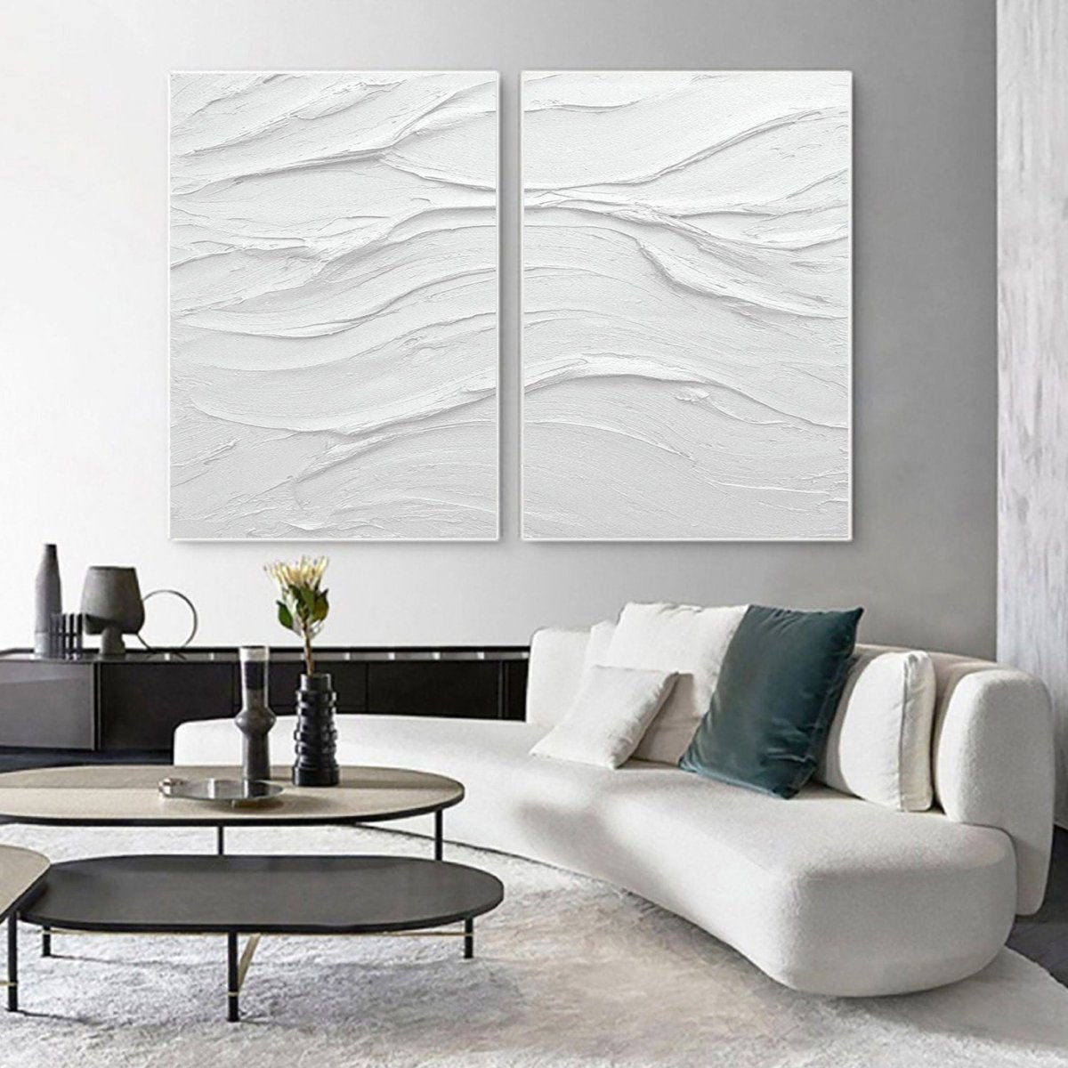 Abstract Painting Set Of 2 RAB650 - royalbrushart
