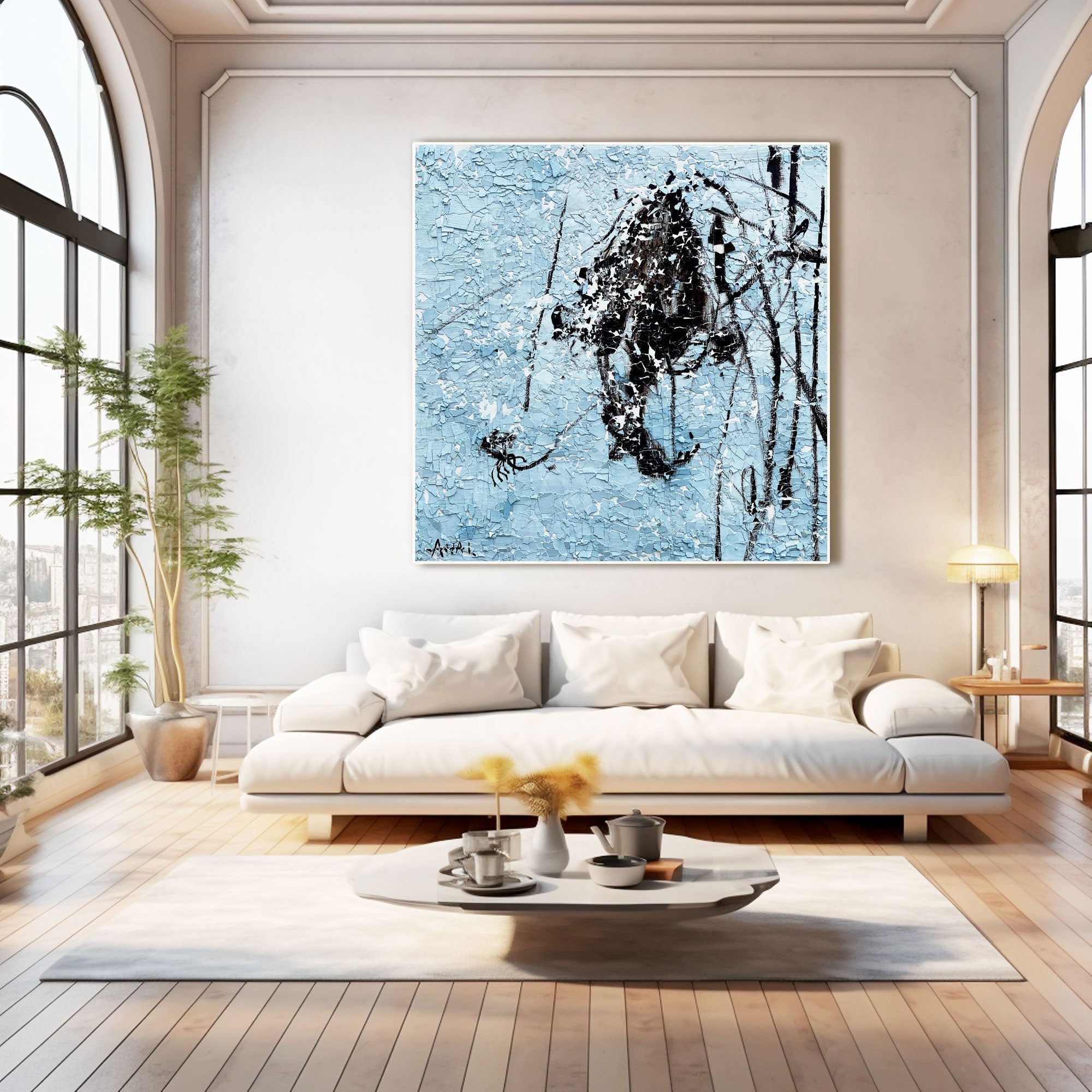 Plaster Art Texture Painting #LBV456