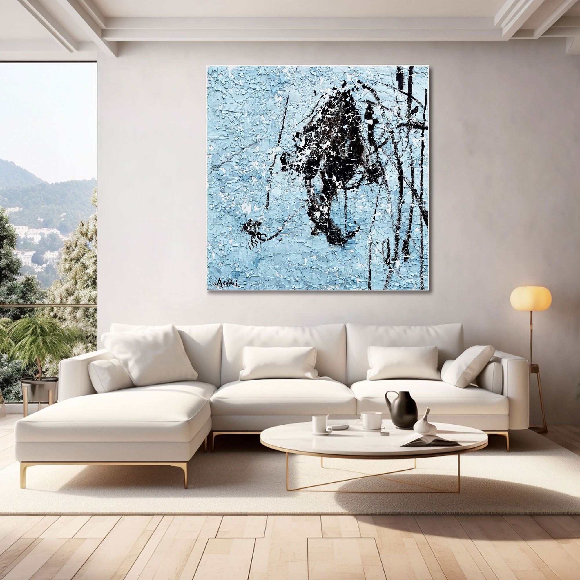 Plaster Art Texture Painting #LBV456