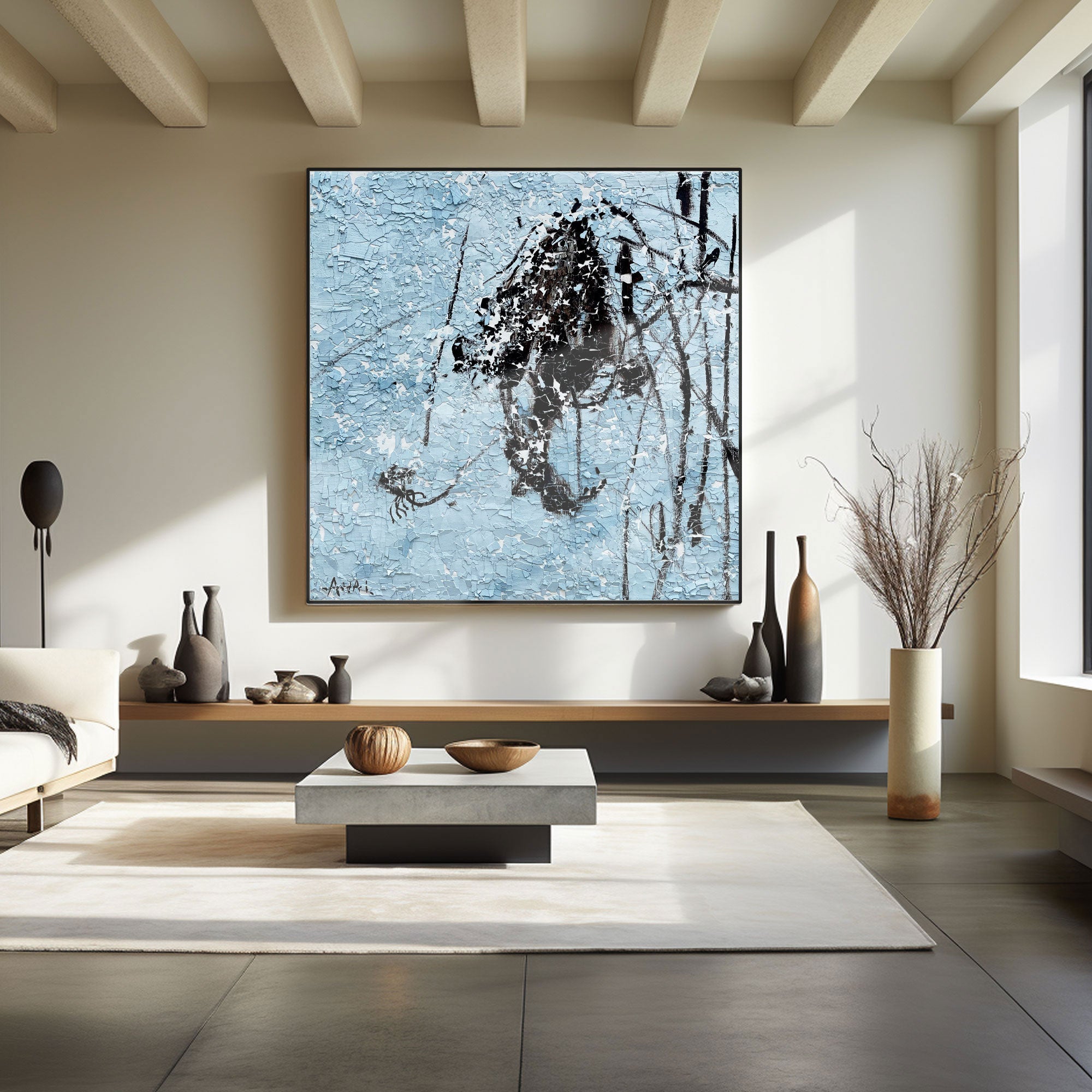 Plaster Art Texture Painting #LBV456