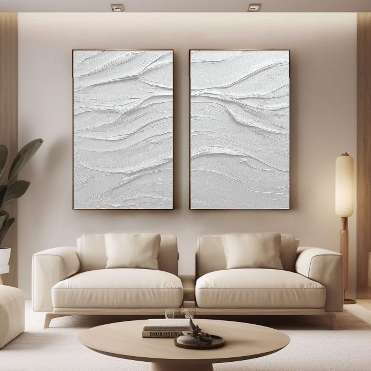 Abstract Painting Set Of 2 RAB650 - royalbrushart