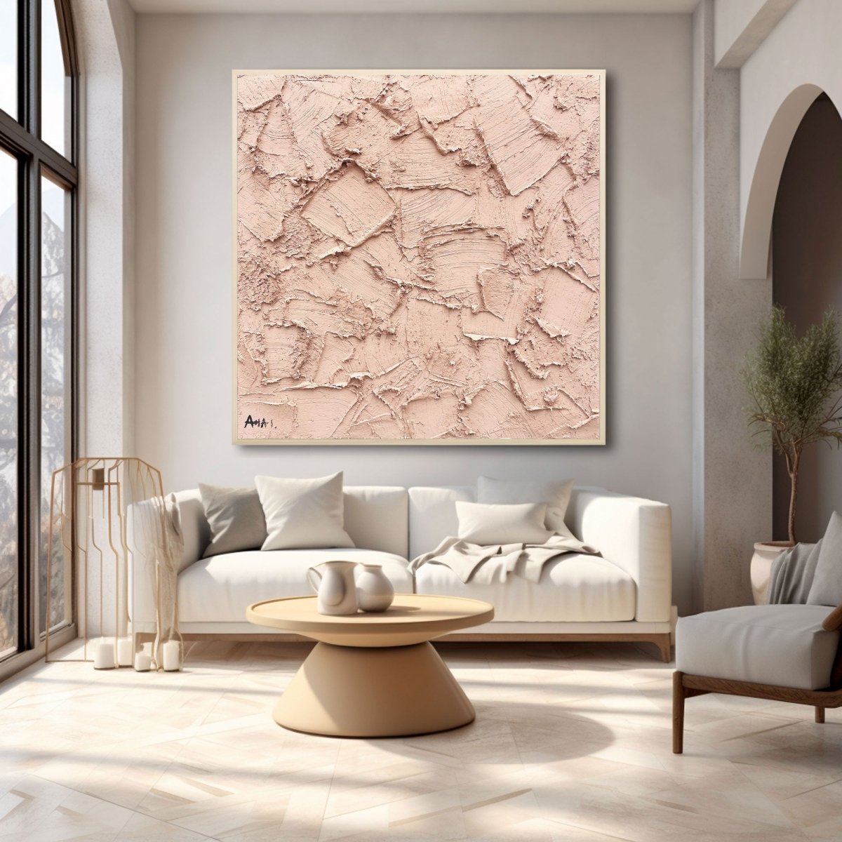 Plaster Art Texture Painting RAB465 - royalbrushart