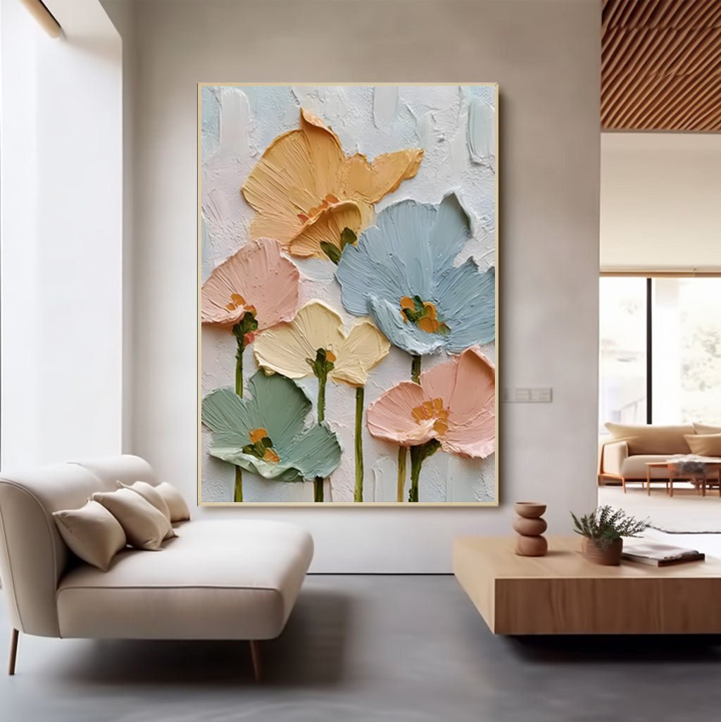 Plaster Art Flower Painting RAB403 - royalbrushart
