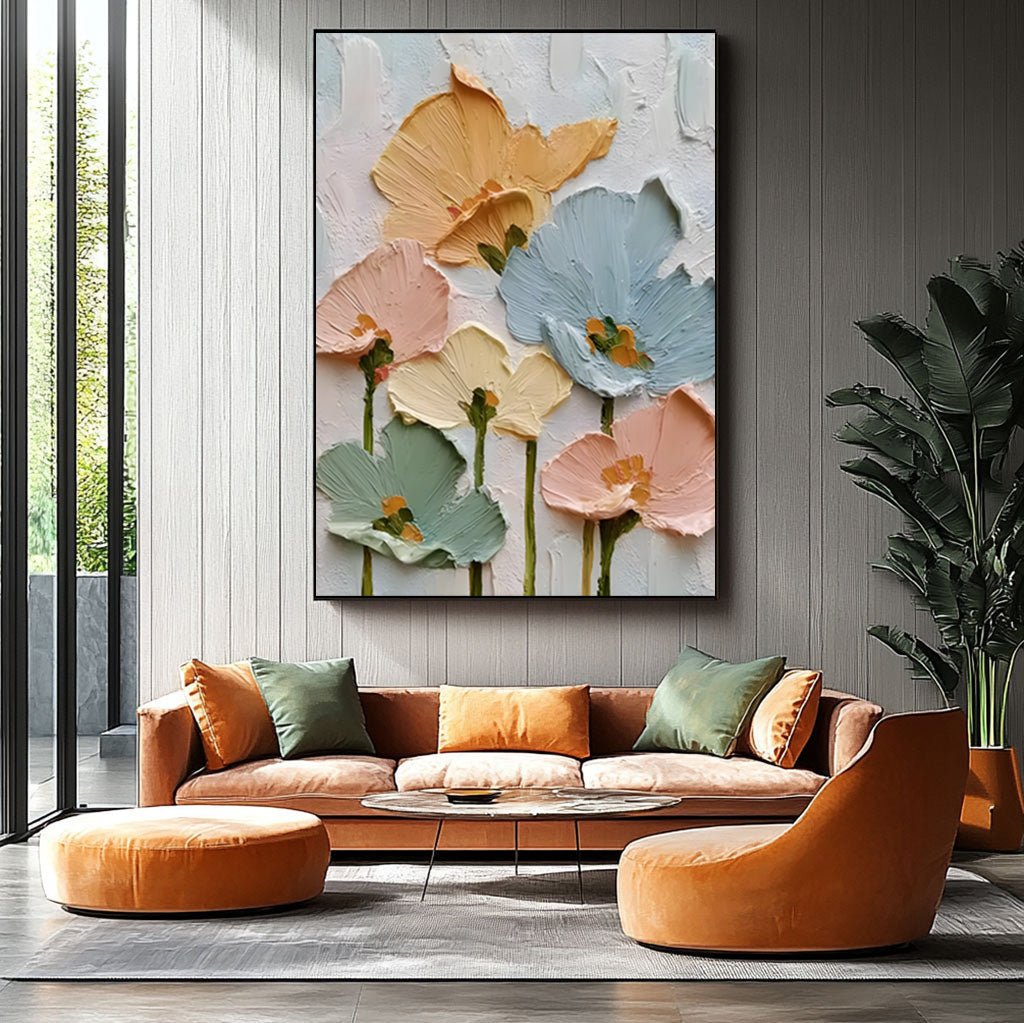 Plaster Art Flower Painting RAB403 - royalbrushart