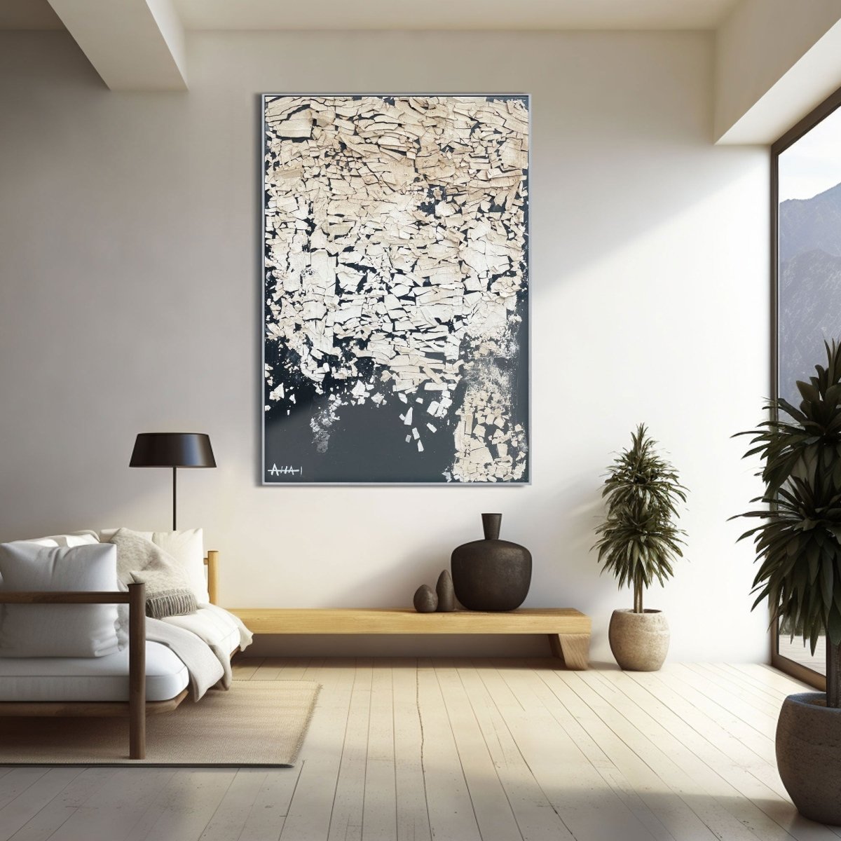 Plaster Art Textured Painting LRAB634 - royalbrushart