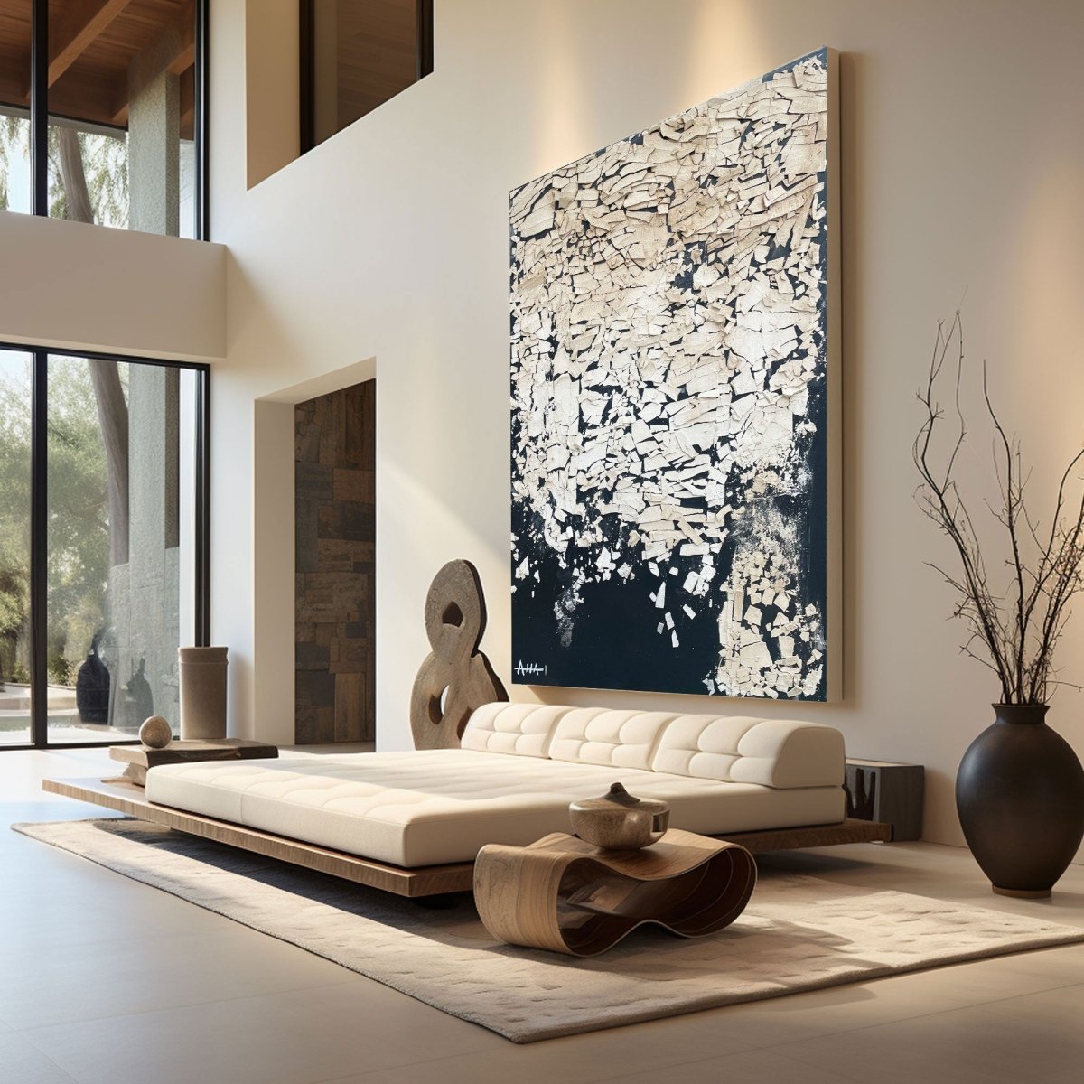 Plaster Art Textured Painting LRAB634 - royalbrushart