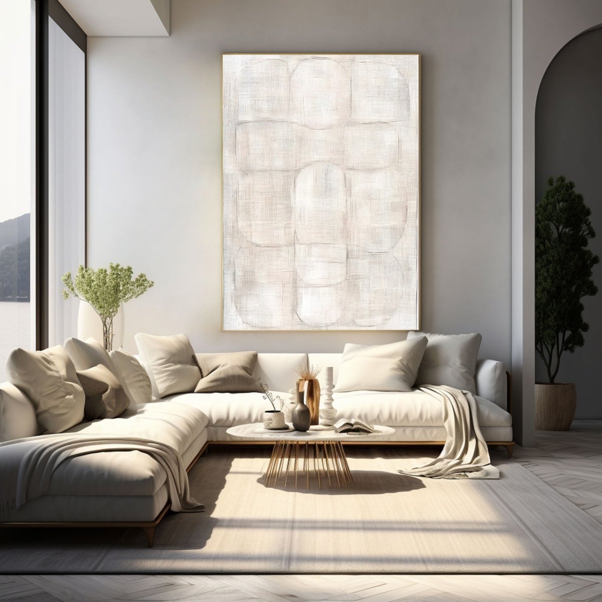 Contemporary Minimalist Art RAB359 - royalbrushart
