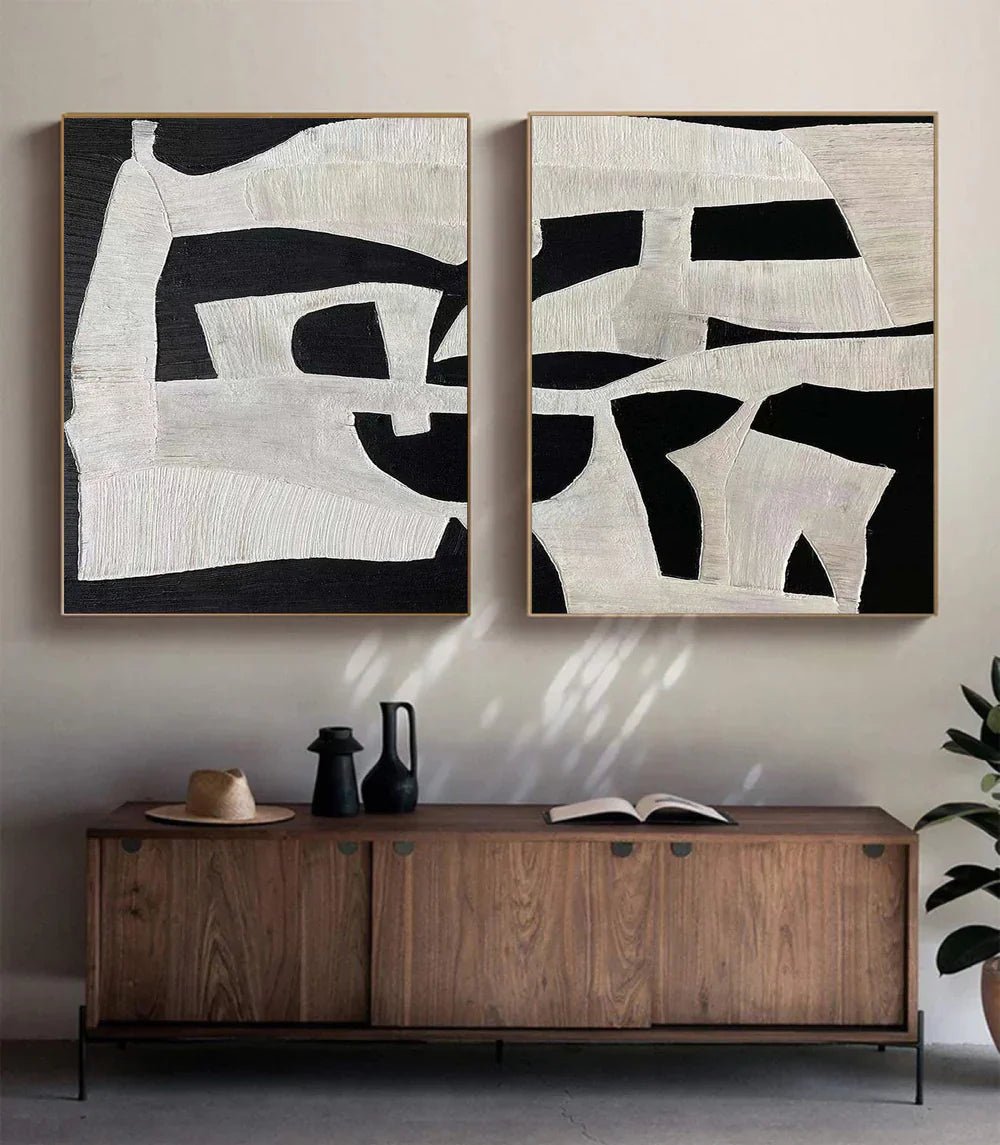 Abstract Painting Set Of 2 RAB642 - royalbrushart