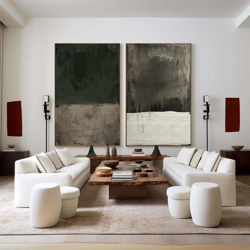 Abstract Painting Set of 2 RAB729 - royalbrushart
