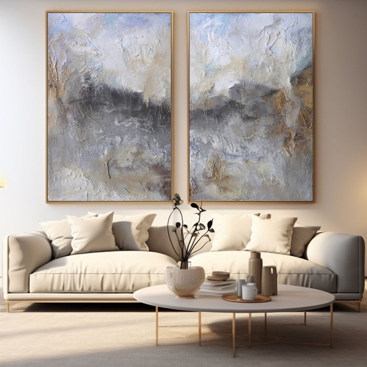 Abstract Painting Set Of 2 RAB652 - royalbrushart