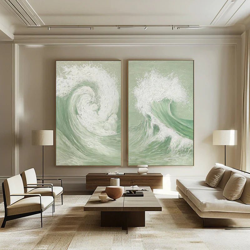 Abstract Painting Set Of 2 RAB709 - royalbrushart