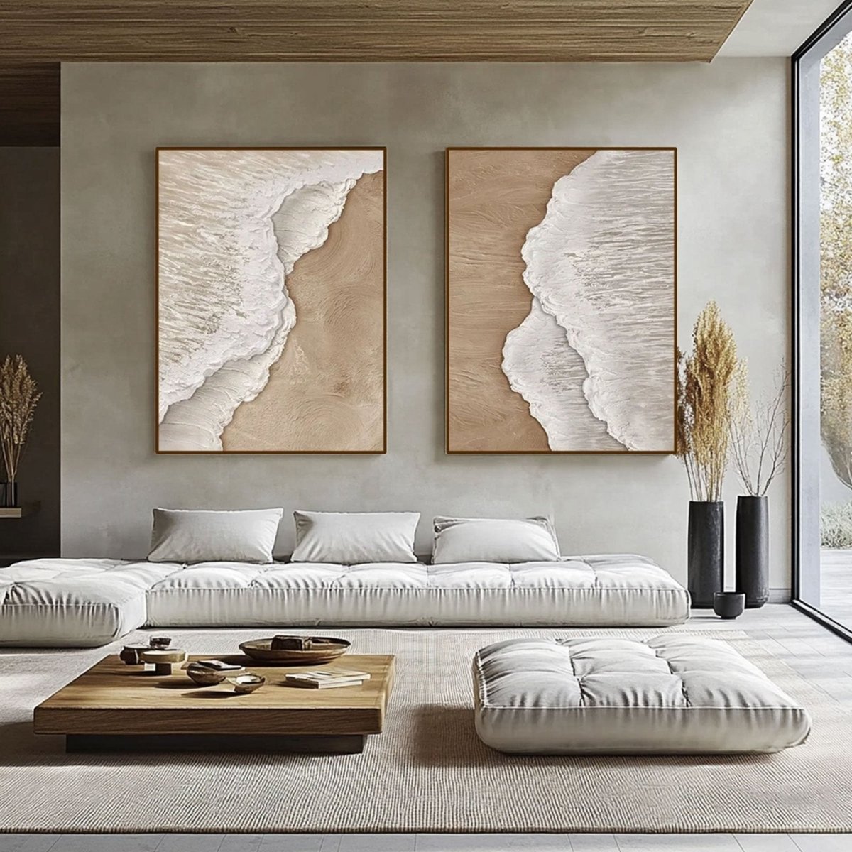 Abstract Painting Set Of 2 RAB653 - royalbrushart