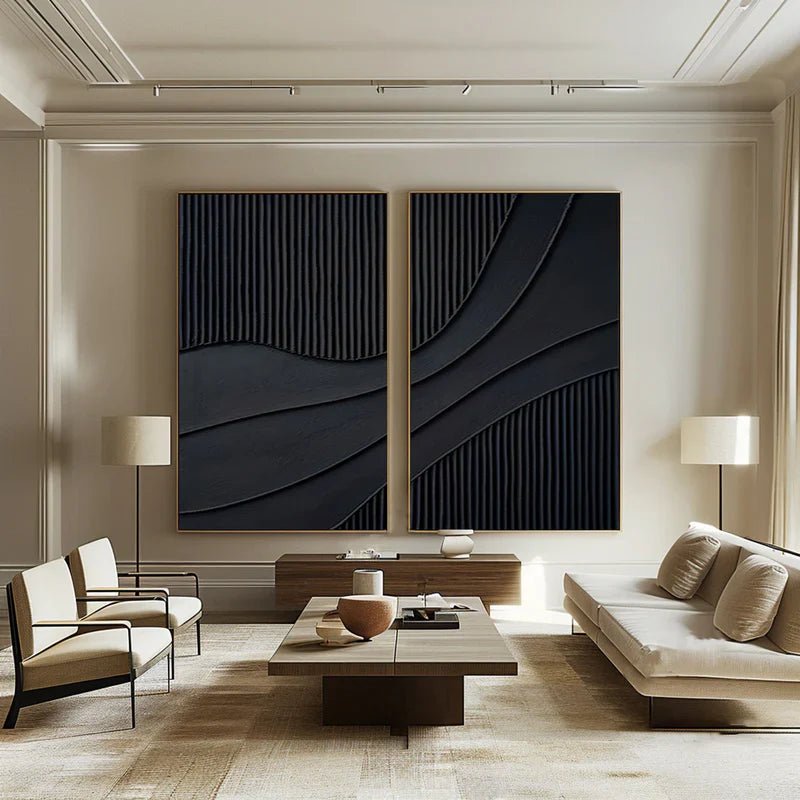Abstract Painting Set Of 2 RAB719 - royalbrushart