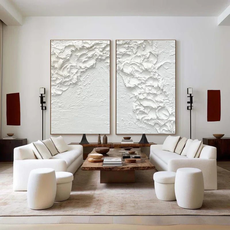 Plaster Art Texture Painting Set Of 2 RAB733 - royalbrushart