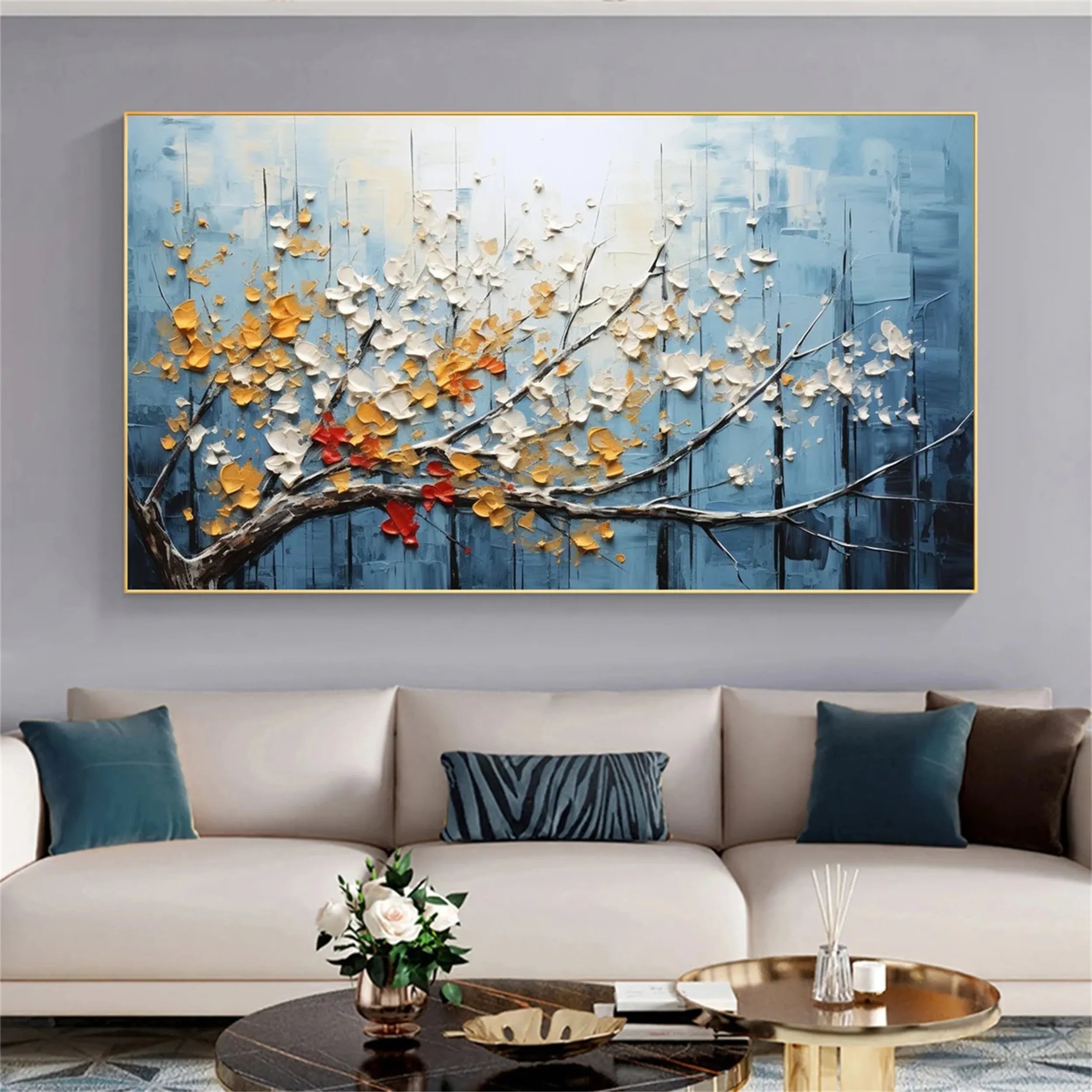 plaster art texture Painting RAB005 - royalbrushart