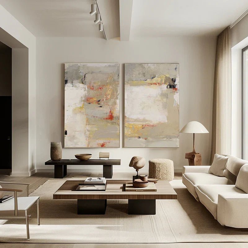 Abstract Painting Set Of 2 RAB713 - royalbrushart