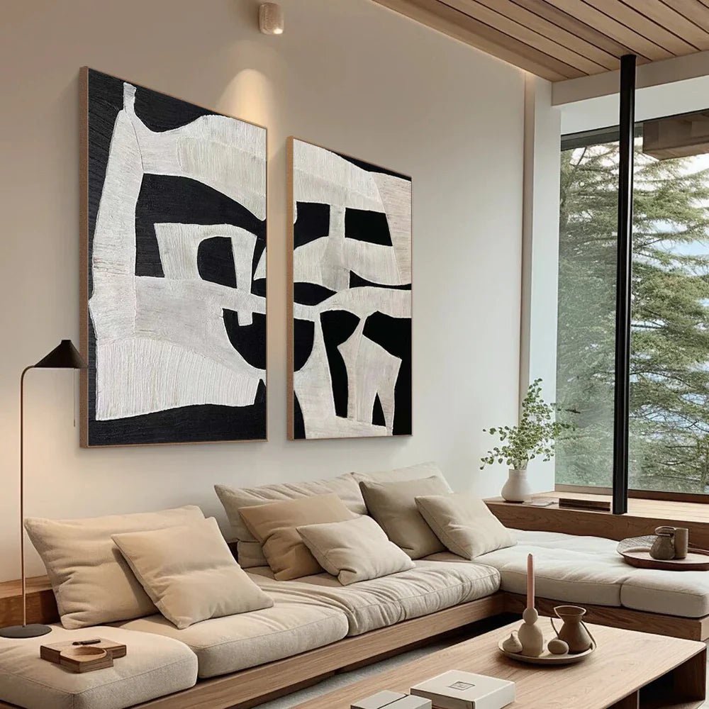 Abstract Painting Set Of 2 RAB642 - royalbrushart