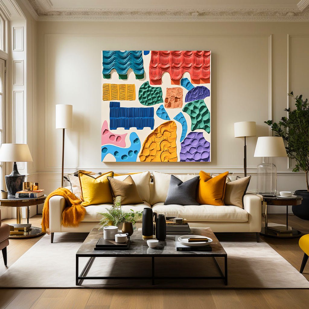 Colorful Wall Painting RAB570 - royalbrushart