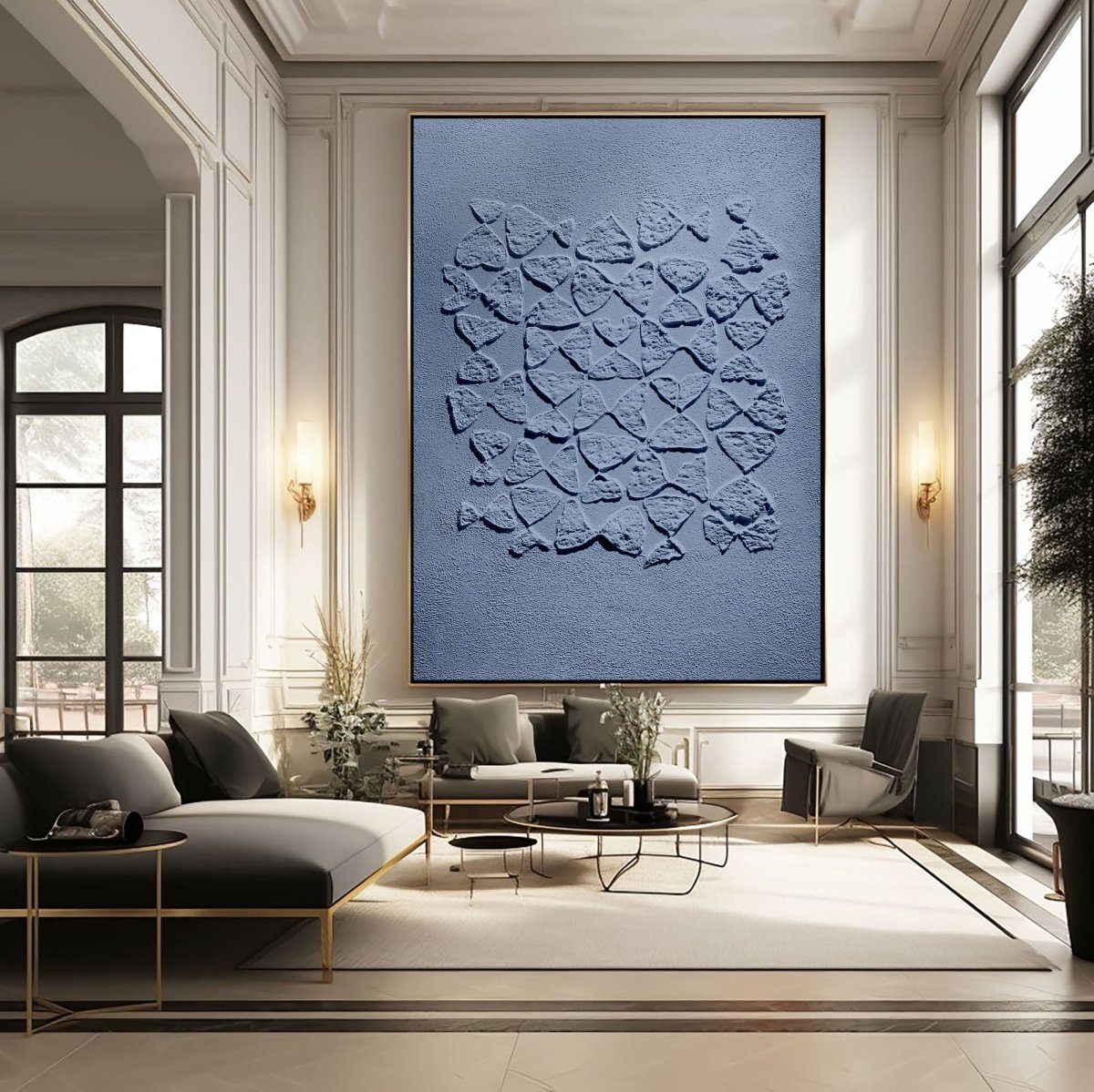 Plaster Art Texture Painting HBV197 - royalbrushart