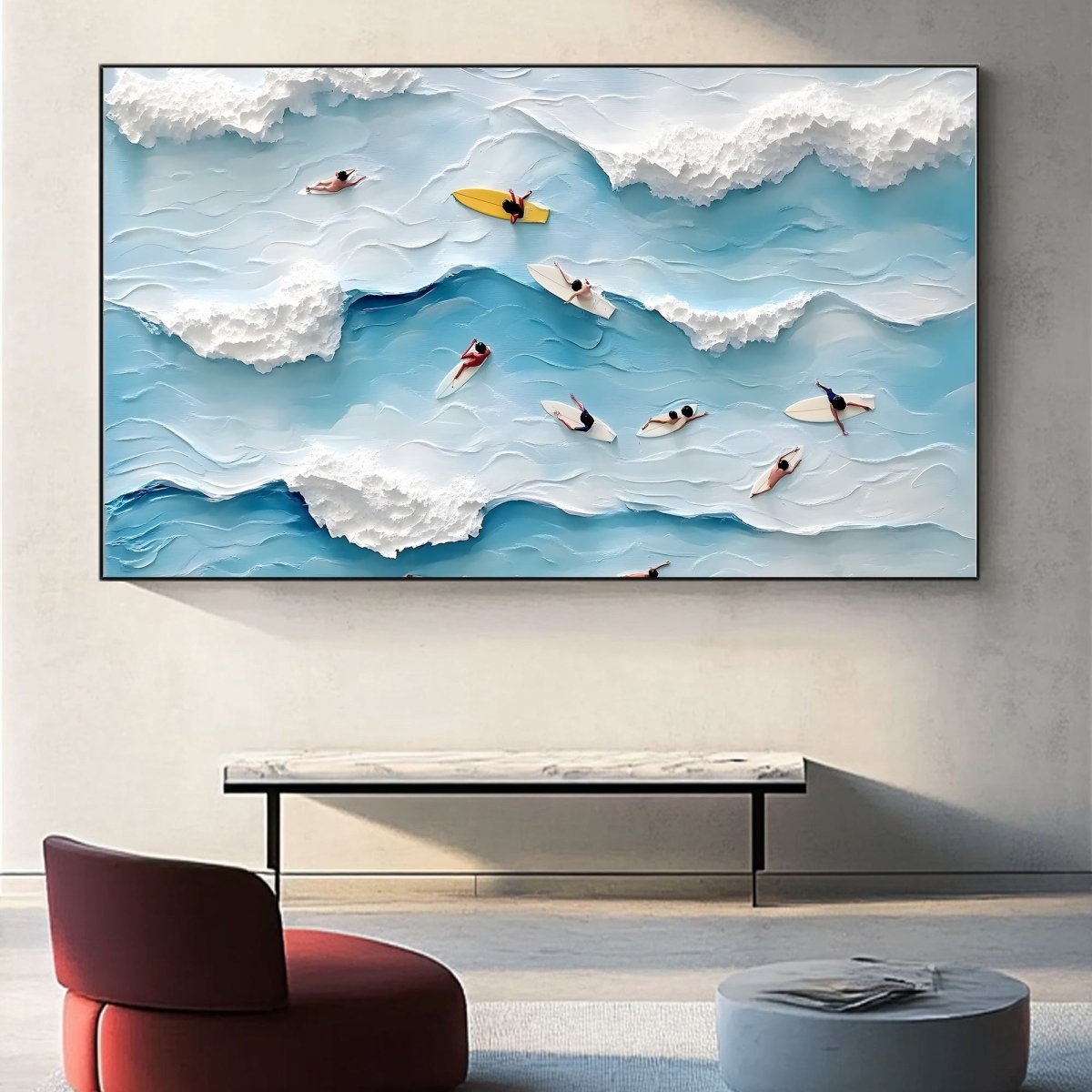 Textured Ocean Painting RAB593 - royalbrushart