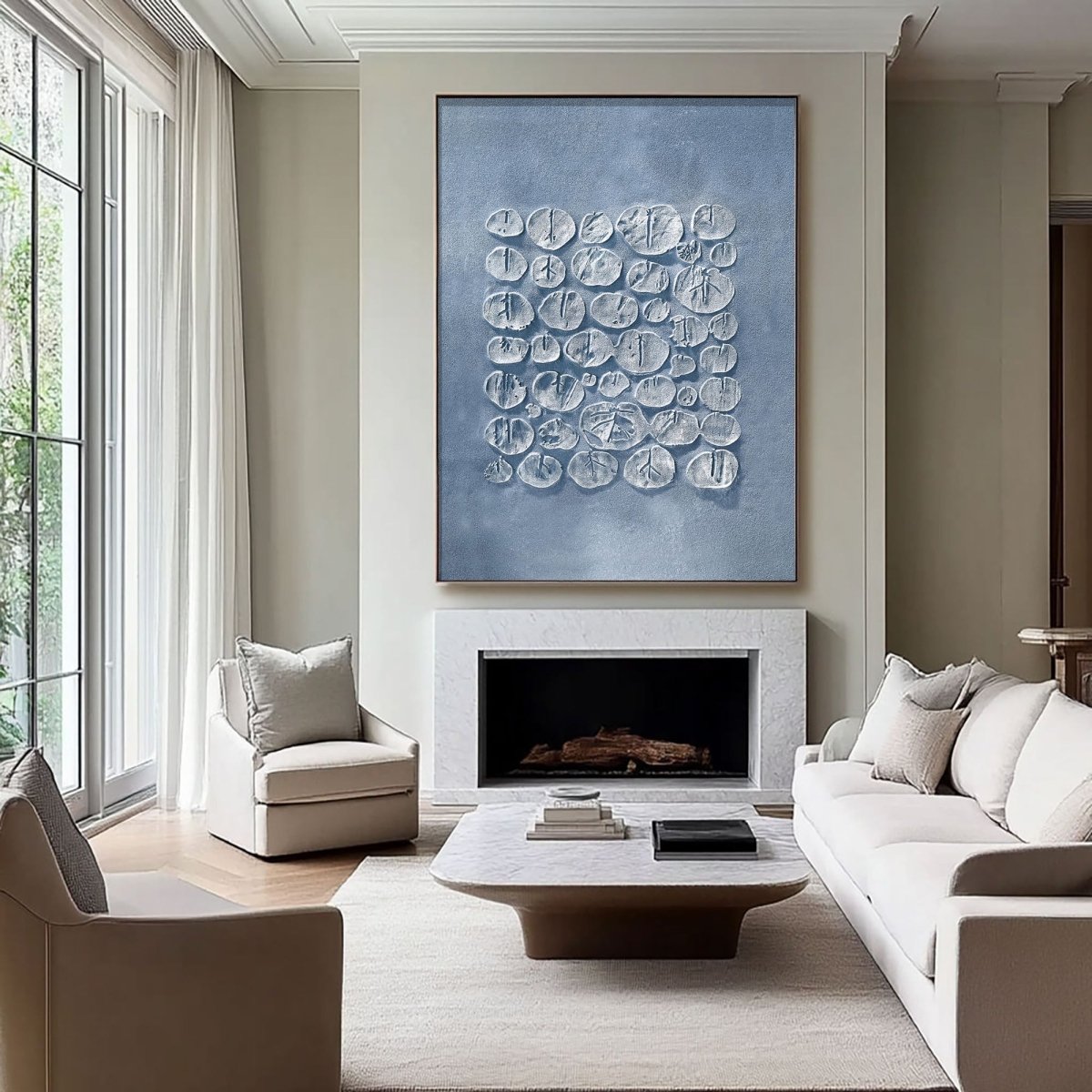 plaster art texture Painting Hbv239 - royalbrushart