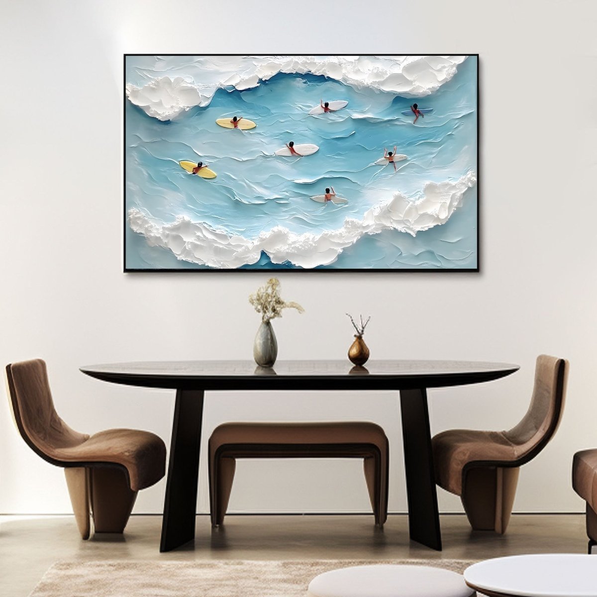 Textured Ocean Wall Painting RAB591 - royalbrushart