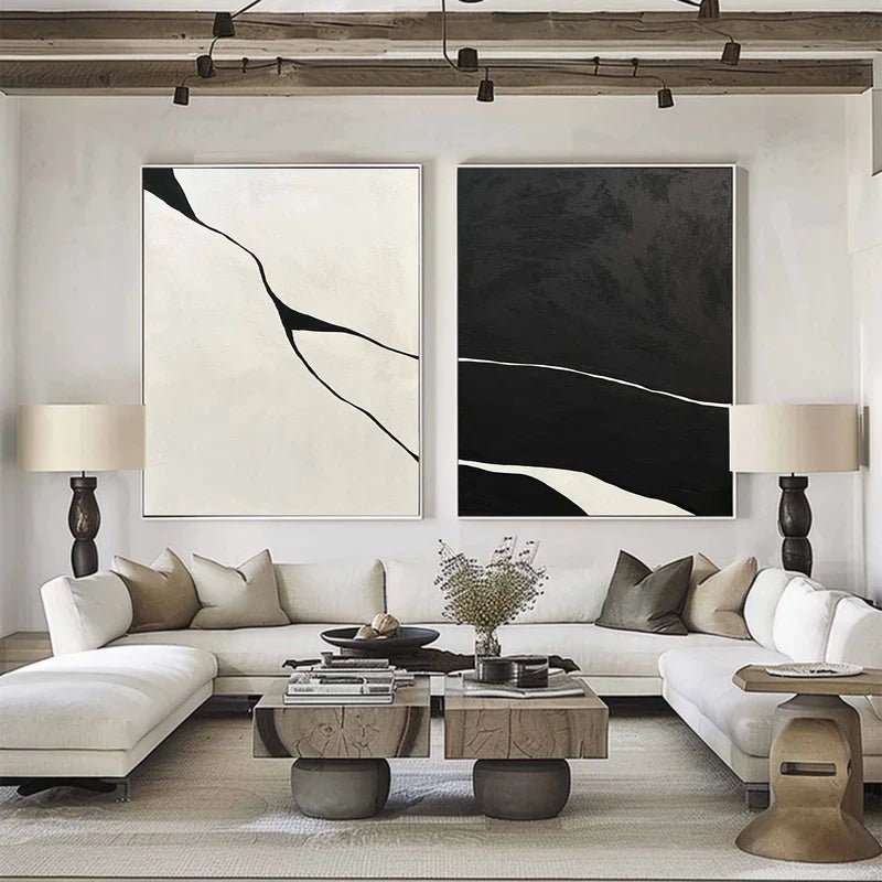 Abstract Painting Set Of 2 RAB703 - royalbrushart