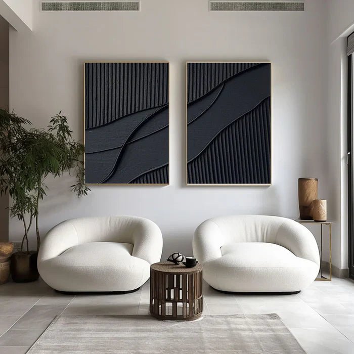 Abstract Painting Set Of 2 RAB654 - royalbrushart