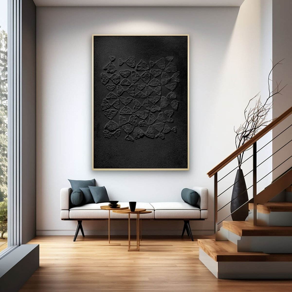 PLASTER ART ATEXTURE PAINTING HBV195 - royalbrushart