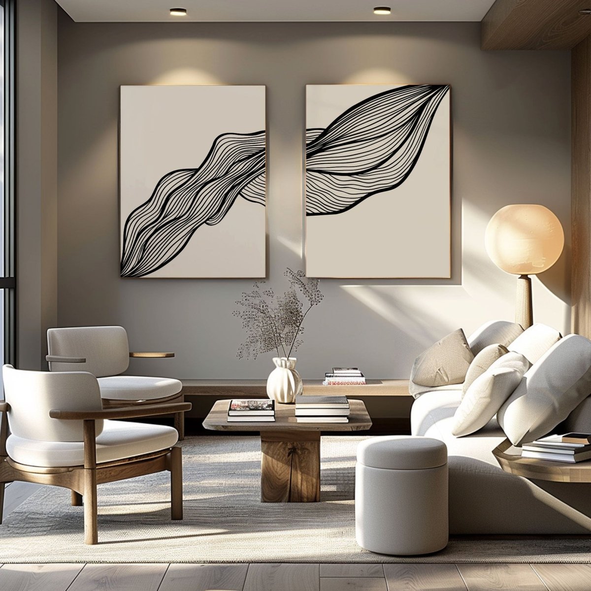 Abstract Painting Set of 2 RAB716 - royalbrushart