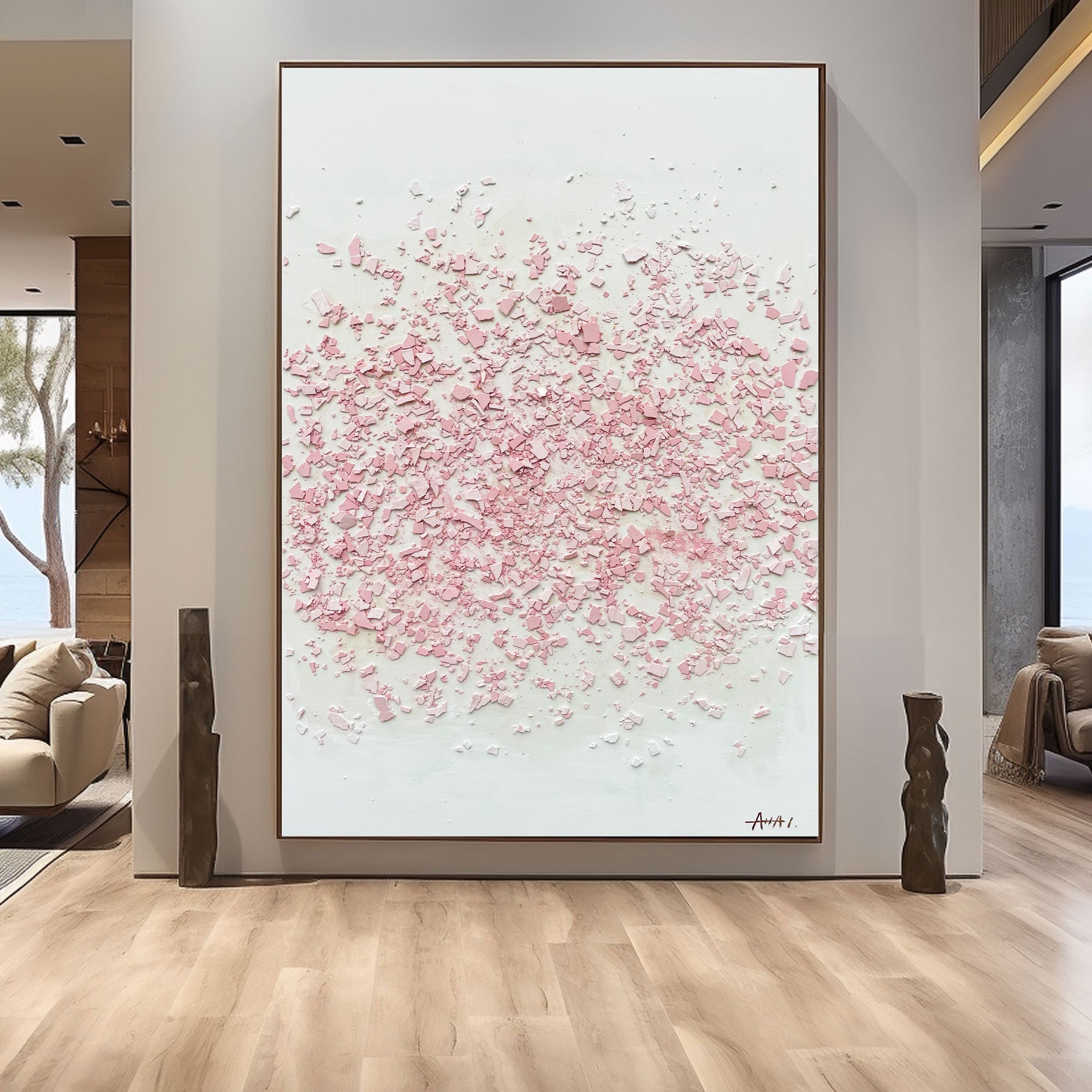 Plaster Art Texture Painting #LBV439