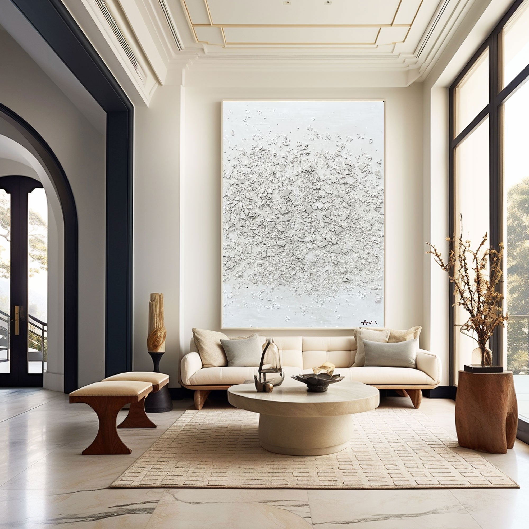 Plaster Art Texture Painting #LBV438