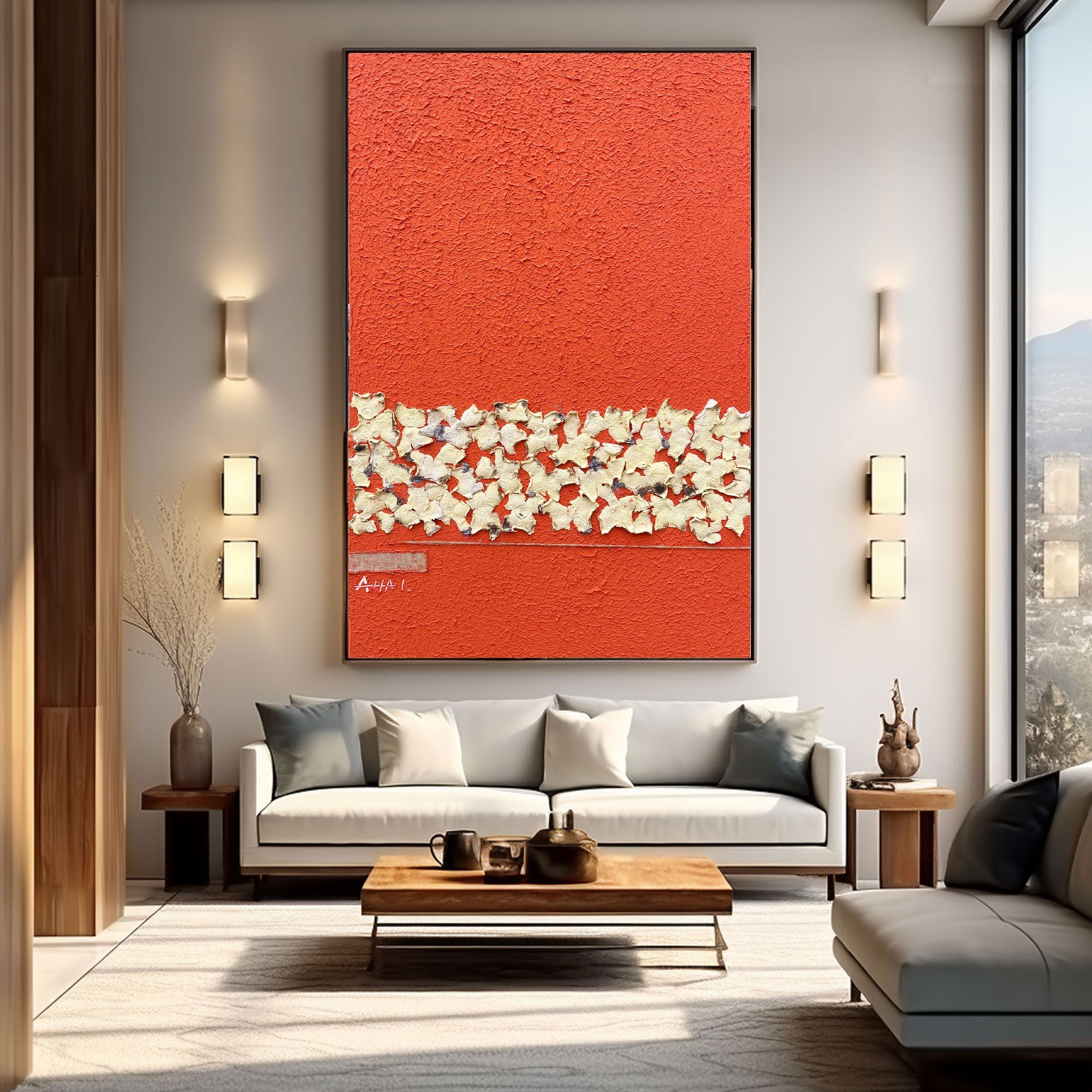 Plaster Art Texture Painting #LBV437