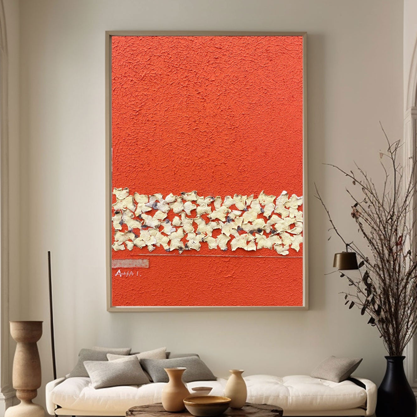 Plaster Art Texture Painting #LBV437