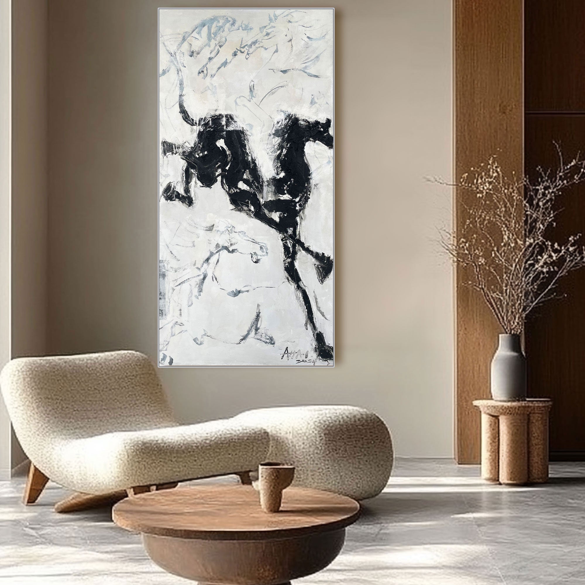 Contemporary Horse Art #LRAB618