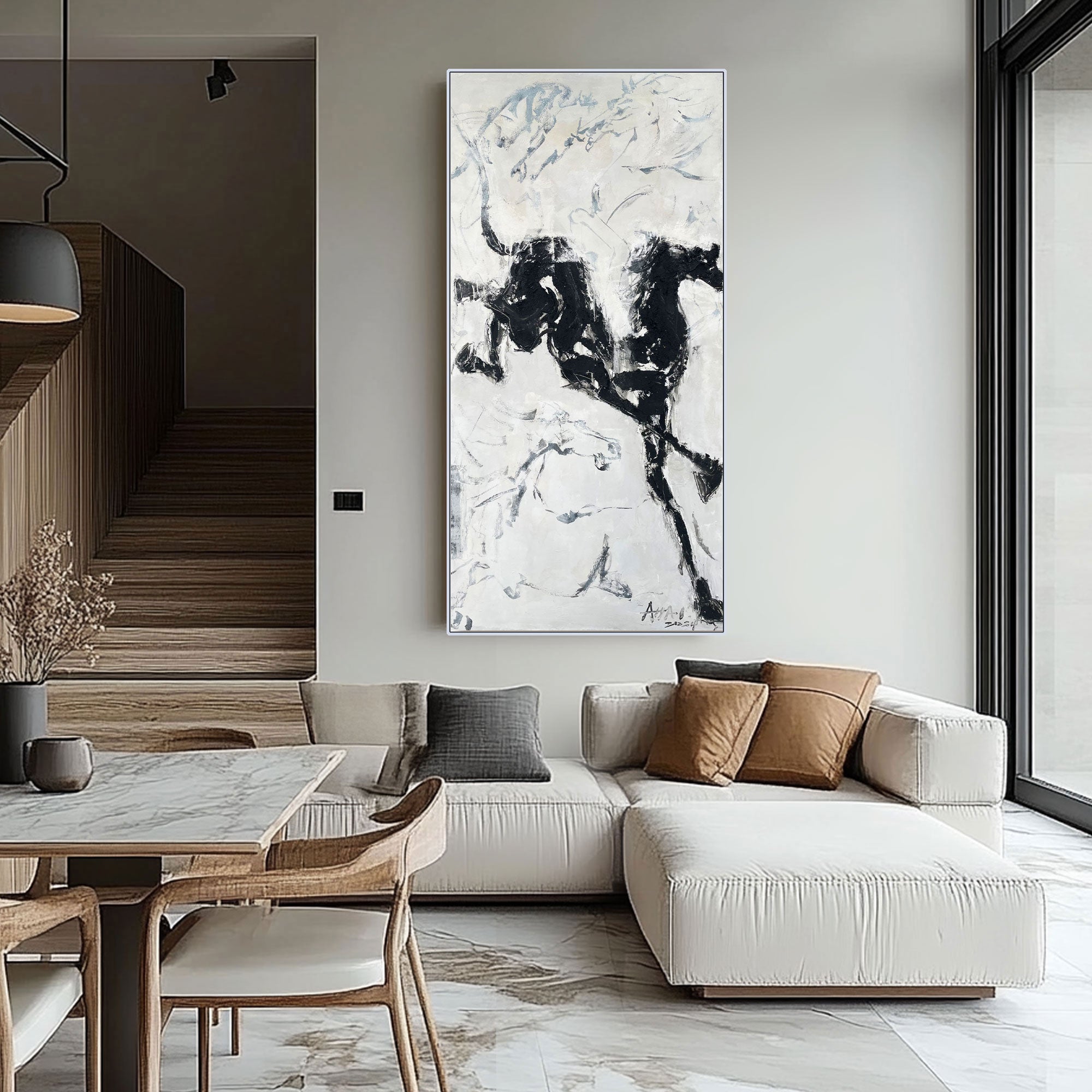 Contemporary Horse Art #LRAB618