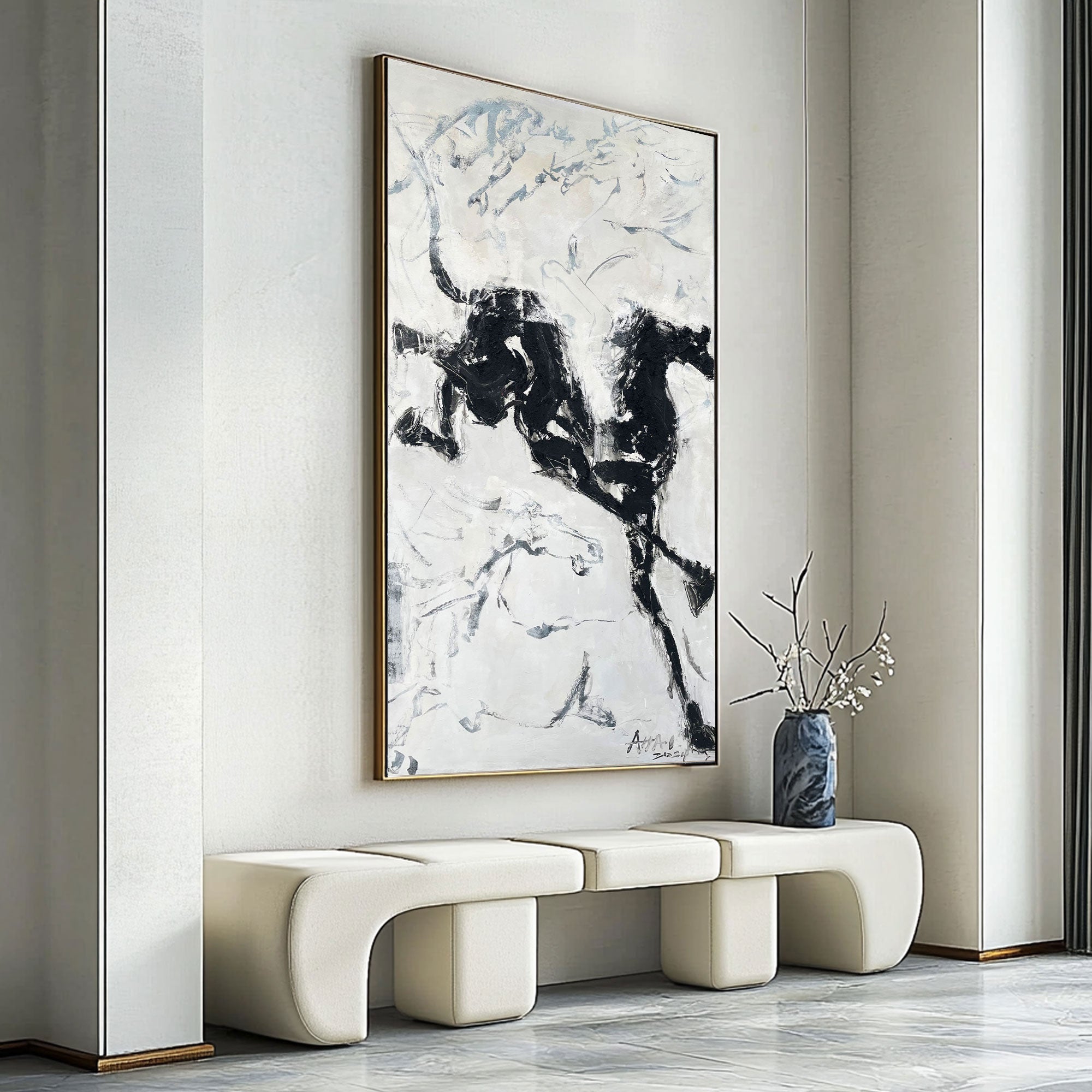 Contemporary Horse Art #LRAB618